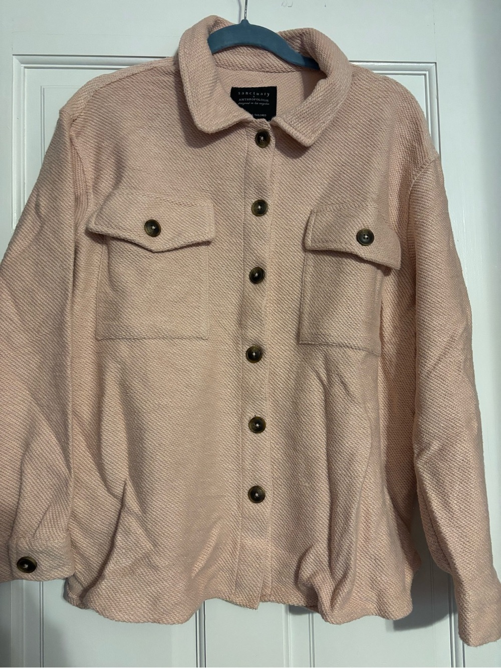 Anthropologie Soft Blush Utility Jacket